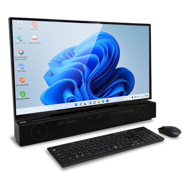 【純箱入り良品】富士通 ESPRIMO FH90/D2 FMVF90D2B 地デジチューナー内蔵 中古 一体型 デスクトップ Office Win11home 純正キー・マウス セット[Core i7 9750H メモリ8GB SSD512GB Blu-ray カメラ Bluetooth　27型]:美品8sub_image6