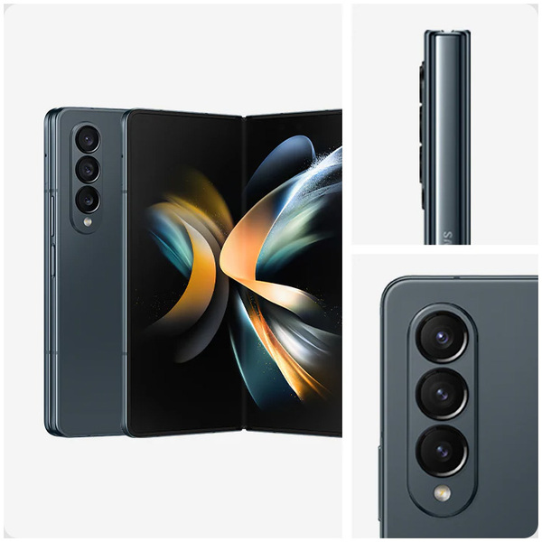 【SIMフリー】SAMSUNG Galaxy Z Fold4 SC-55C 折りたたみスマートフォン 256GB 指紋・顔認証 [Snapdragon8+Gen1 RAM12GB ROM256GB PD対応 グレイグリーン]:箱付き美品sub_image2