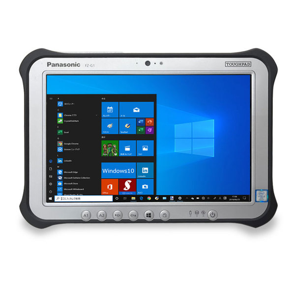 【中古パソコン 電源未投入】Panasonic TOUGHPAD FZ-G1W3051VJ タフパッド  中古 タブレット Win10 防塵・防水 第7世代[Core i5 7300U メモリ8GB SSD256GB 無線 WAN カメラ 10.1型] :美品sub_image2