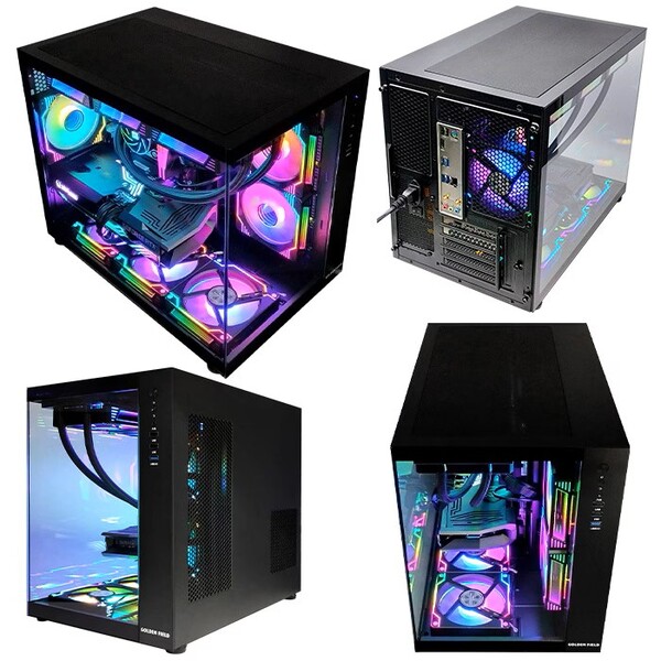 ゲーミングPC デスクトップパソコン 海景房 GMQ360 ブラック GeForce RTX5060Ti AMD Ryzen7 5700X Win11 SSD500G メモリ16G CPU水冷ファン eスポーツ PASOUL 極sub_image5