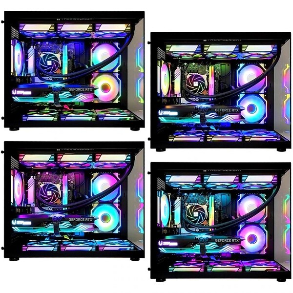 ゲーミングPC デスクトップ 海景房 GMQ360 ブラック AMD Radeon RX7600XT VRAM8GB AMD Ryzen7 5700X 500GB メモリ16GB CPU水冷ファン  eスポーツ PASOUL 極sub_image2