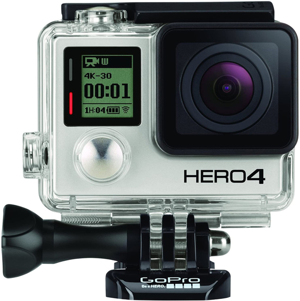 GoPro 中古 ウェアラブルカメラ HERO4 シルバー 4K-15p対応 タッチスクリーン搭載 アドベンチャー 2.7K30/1080p60 CHDHY-401-JP Silversub_image1