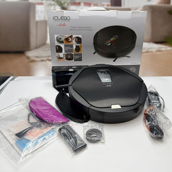 【純箱美品】JWO i-CLEBOインテリジェント掃除ロボット アイクレボ カメラで位置認識  拭き掃除もできる 20mmの段差も楽々! クリーン排気 抗菌 静電フィルタ タイマーで自動運転機能sub_image5