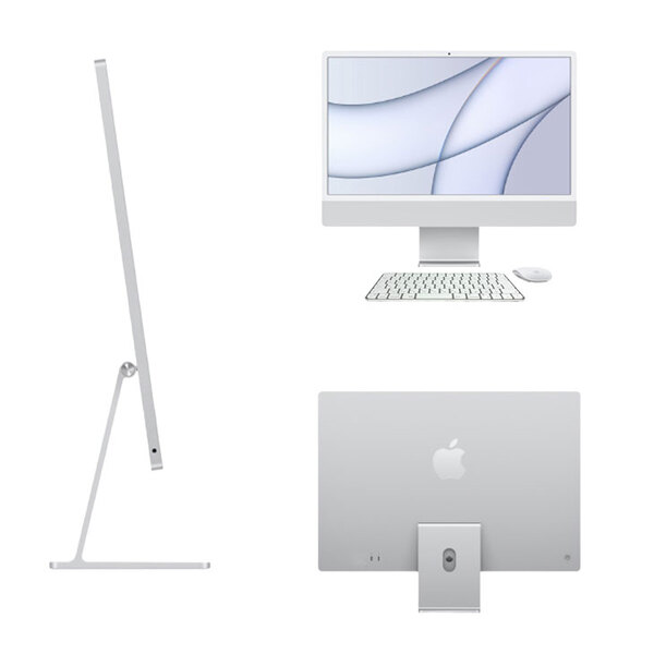 Apple iMac 24inch MGTF3J/A A2439 4.5K 2021 一体型 選べるOS Touch ID [Apple M1 8コア 16GB SSD512GB 無線 BT カメラ 24インチ Silver  ]:美品sub_image4