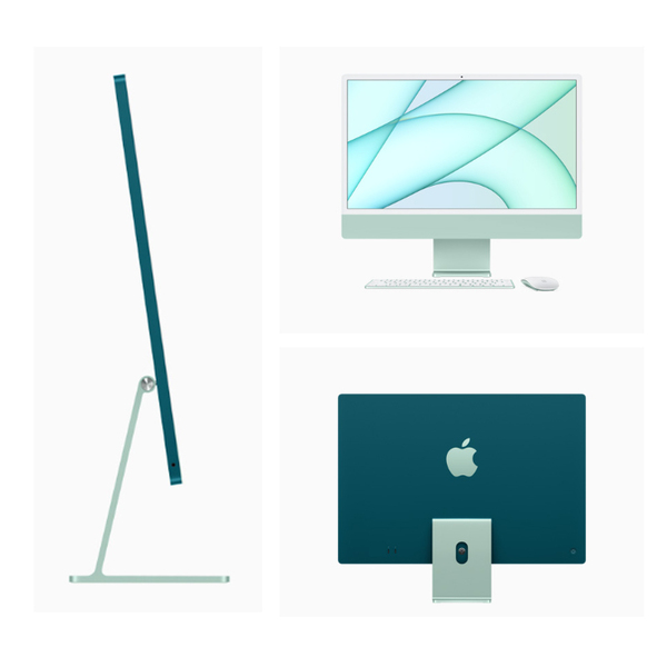 Apple iMac 24inch MJV83J/A  A2439 4.5K 2021 一体型 選べるOS [Apple M1 8コア 8GB SSD256GB 無線 BT カメラ 24インチ 純箱 Green ]:美品sub_image4