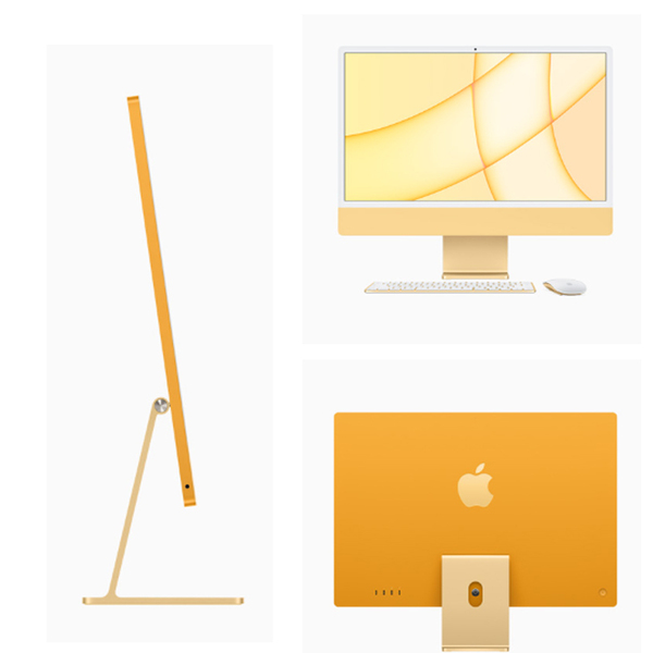 Apple iMac 24inch Z12S A2438 4.5K 2021 一体型 選べるOS Touch ID [Apple M1 8コア 8GB SSD256GB 無線 BT カメラ 24インチ Yellow ]:良品sub_image4