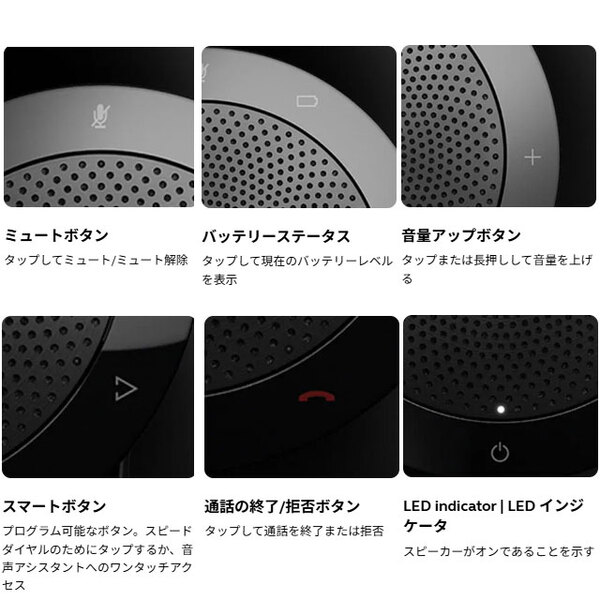 【中古】Jabra SPEAK 510 MS 無線/有線両対応 会議用スピーカーフォン Bluetooth/USB接続 バッテリー内蔵 360度集音マイク 7510-109 Web会議 送料無料sub_image4