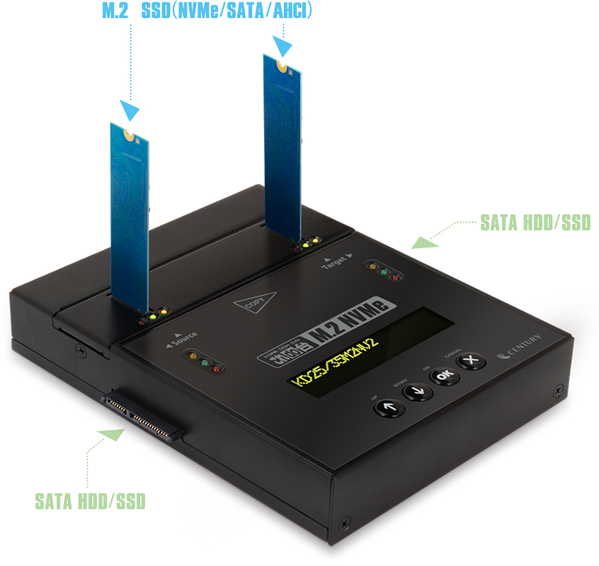 【レンタル】CENTURY これdo台 M.2 NVMe V2 (KD25/35M2NV2)M.2 SSD(NVMe/SATA/AHCI)SATA HDD/SSD対応データコピー&イレースマシンsub_image4