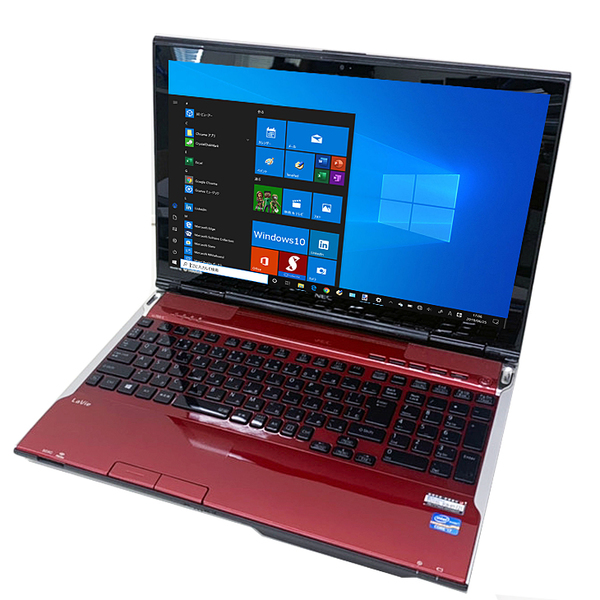【中古パソコン】NEC LAVIE LL750/LS6R 中古 ノート Office Win10 home 第3世代 新品バッテリに交換済[Core i7 3630QM メモリ8GB SSD256GB Blu-ray 無線 テンキー カメラ　15.6型 レッド] :良品sub_image2