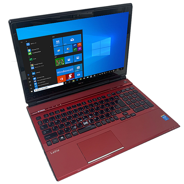 【中古パソコン】NEC LAVIE LL750/SSR 中古 ノート Office Win10 第4世代 タッチパネル 新品バッテリ[Core i7 4700MQ 8GB 256GB BD 無線 テンキー カメラ 15.6 レッド] :良品sub_image2
