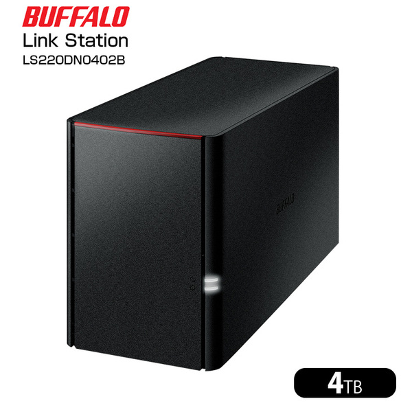 【中古】BUFFALO LinkStation LS220DN0402B for SOHO LS220DNB シリーズ 2-Drive NAS with HDD  NAS 4TBsub_image1