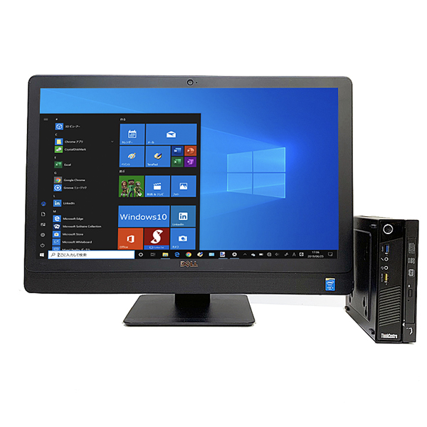 【中古パソコン】 Lenovo M73 Tiny 中古デスクトップパソコン Win10  極小サイズ 第四世代 [Corei5 4570T 2.9GHz メモリ8G SSD512GB マルチ USB3.0 ]sub_image1
