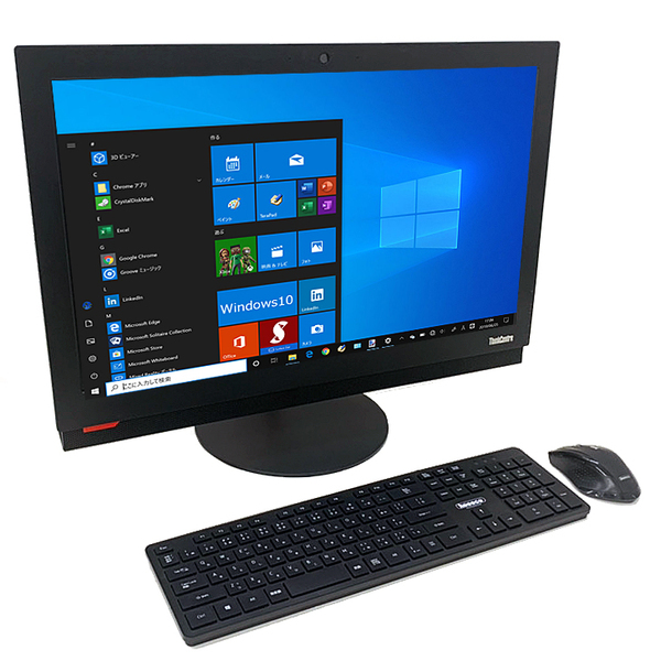【中古パソコン】Lenovo M900z AIO 中古 一体型デスク Office Win10 or Win11 キーマウス[Core i5 6600 8G SSD512G ROM 無線 23.8]:訳ありsub_image2