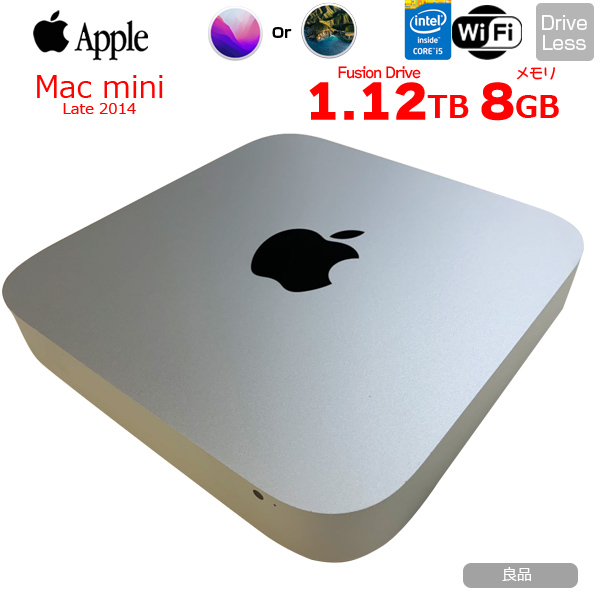 Apple Mac mini MGEQ2J/A A1347 Late 2014 小型デスク 選べるOS Monterey or Bigsur [Core i5 4308U 2.8GHz 8GB FusionDrive1TB 無線 BT ]:良品sub_image1
