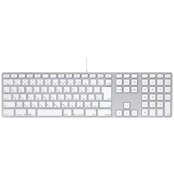 【中古】Apple アップル 純正 Apple Keyboard with Numeric Keypad アップルキーボード MB110J/B 日本語配列キーボード A1243 USB接続 送料込み 良品sub_image2