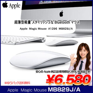 アップル 純正 Magic Mouse マジックマウス MB829J/A A1296 ワイヤレスマウス マルチタッチ Bluetooth 中古 美品
