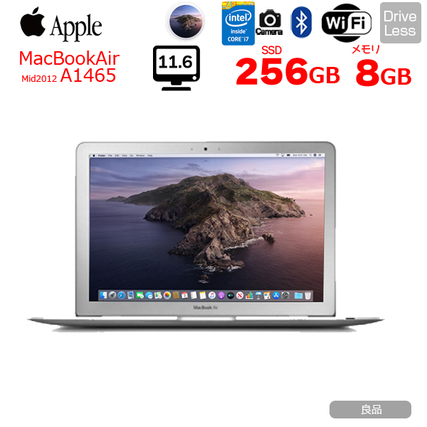 Apple MacBook Air 11.6inch MD224J/A A1465 Mid 2012 USキー [core i7 3667U 2GHz 8G 256GB 無線 BT 11.6インチ macOS Catalina 10.15.7] :良品sub_image1