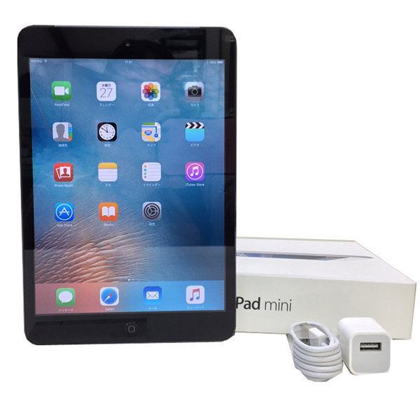 Apple iPad mini MD540J/A SoftBank Wi-Fi+Cellular  16GB   [ A5 16GB(SSD) 7.9インチ OS 9.3.5 ブラック] 良品sub_image1
