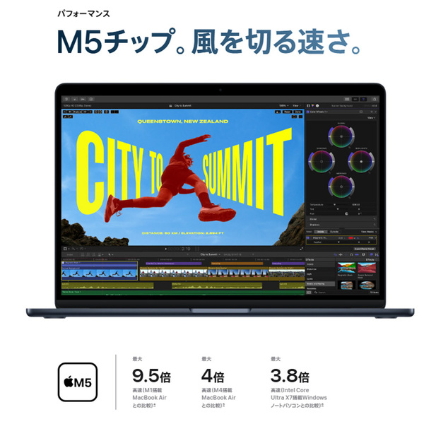 【中古パソコン】Apple MacBook Air 15.3inch MDVN4J/A A3448 USキー 2026 TouchID [Apple M5 10コア メモリ24GB SSD1TB 無線 BT カメラ 15.3 Midnight ] :美品sub_image4