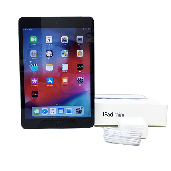 【中古iPad】Apple iPad mini 2 ME800JA/A au Wi-Fi Cellularモデル 16GB  [ A7 16GB(SSD) 7.9インチ OS 12.4.7 スペースグレイ] :良品 中古 アイパッドミニsub_image1