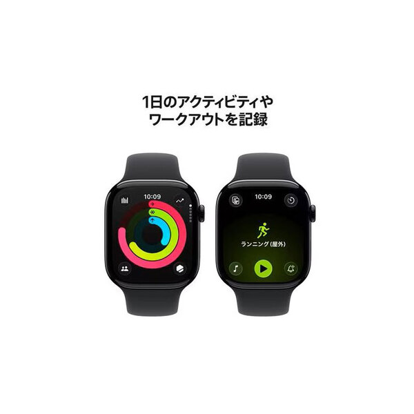 【中古】Apple Watch 11 (GPSモデル)42mm MEQU4J/A A3331 [ジェットブラックアルミニウムケース スポーツバンド42mm(M/L)] アップルウォッチ11:美品sub_image5