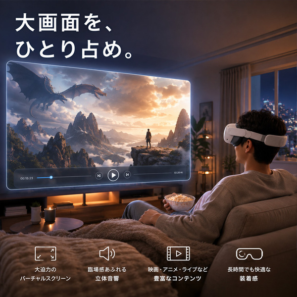 【純箱入り良品】Meta Quest 3 128GB 899-00591-01 VRヘッドセット Mixed Reality対応 オールインワン ワイヤレス ゴーグル 映画 ゲーム フィットネス PC作業にも 中古sub_image5