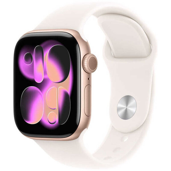 【中古】Apple Watch Series 11 (GPSモデル)42mm MEU04 A3321 [ ローズゴールドアルミニウムケース+ライトブラッシュスポーツバンド　S/M] :美品sub_image2