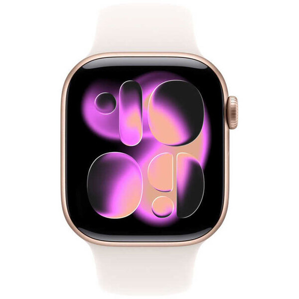 【中古】Apple Watch Series 11 (GPSモデル)42mm MEU04 A3321 [ ローズゴールドアルミニウムケース+ライトブラッシュスポーツバンド　S/M] :美品sub_image3