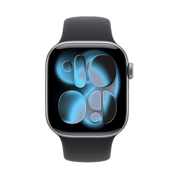 【中古】Apple Watch Series 11 GPSモデル 46mm MEV44J/A A3333 [スペースグレイアルミニウ ムケース+ブラックスポーツバン ド M/L]:美品sub_image3