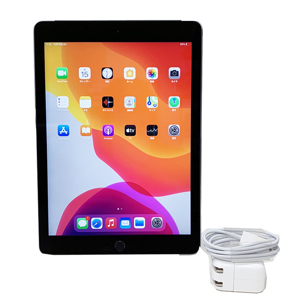 Apple iPad Air2 MGGX2J/A Retina au Wi-Fi+Cellular 16GB指紋認証 選べるオリジナルカラー [ A8X 16GB(SSD) 9.7インチ iPadOS iPadOS 15.8.3  スペースグレイ ] :良品 中古sub_image1