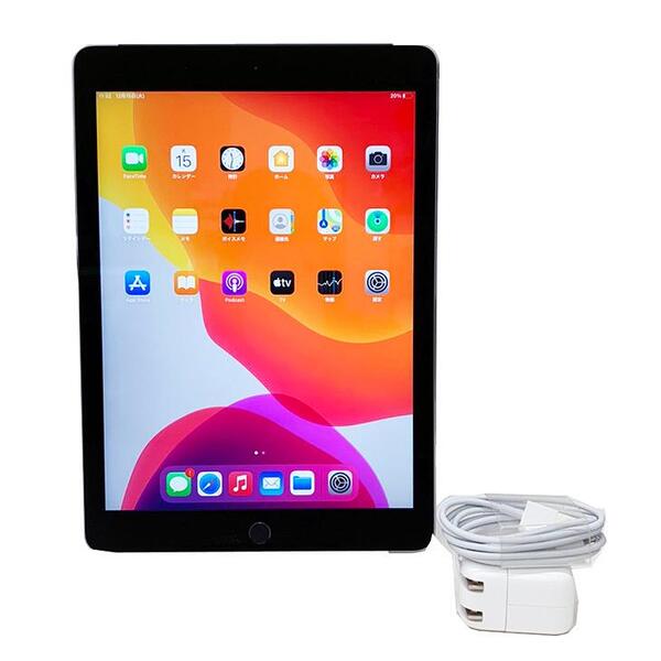 【SIMロック解除済】Apple iPad Air2 MGGX2J/A Retina  Wi-Fi+Cellular 16GB指紋認証  [ A8X 16GB(SSD) 9.7 iPadOS 15.7.1 スペースグレイ ] :良品 中古sub_image2