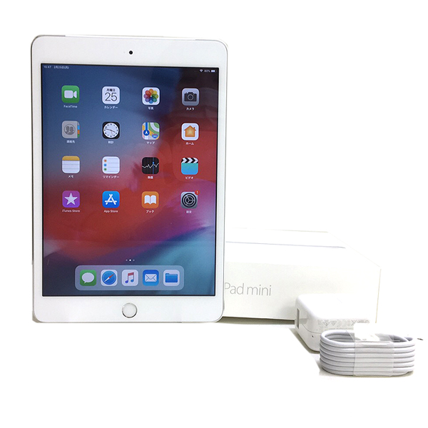 Apple iPad mini3 MGHW2J/A  SoftBank Wi-Fi Cellurar 16GB[ A7 16GB(SSD) 7.9インチ OS 12.4.2 シルバー] :美品 中古 アイパッドミニsub_image1