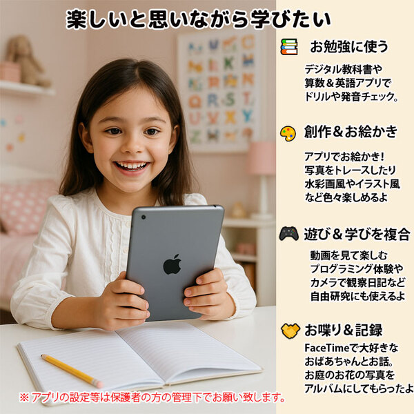 【中古iPad 】Apple 第2世代 iPad Air MGL12J/A A1566 Retina Wi-Fiモデル 16GB [ A8X 9.7 iPadOS 15.8.5 スペースグレイ　送料無料 ] :良品sub_image3