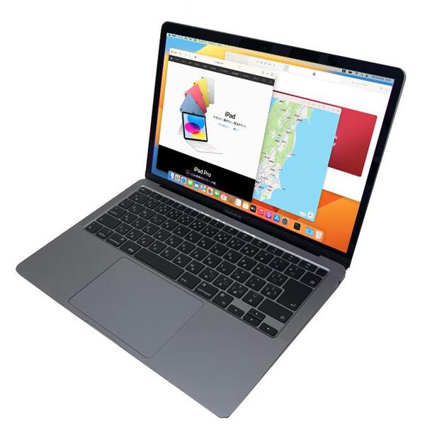 Apple MacBook Air 13.3inch MGN63J/A A2337 Late 2020 選べるOS TouchID [Apple M1チップ8コア 16GB SSD256GB 無線 BT カメラ 13.3 純箱 Space Gray] :美品sub_image3