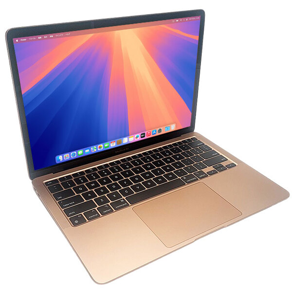 Apple MacBook Air 13.3inch MGND3J/A A2337 2020 USキー 選べるOS TouchID [Apple M1チップ 8コア メモリ16GB 256G 無線 BT カメラ 13.3 Gold]:アウトレットsub_image2