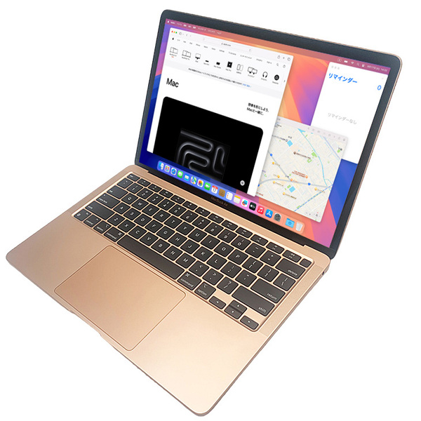 Apple MacBook Air 13.3inch MGND3J/A A2337 2020 USキー 選べるOS TouchID [Apple M1チップ 8コア メモリ16GB 256G 無線 BT カメラ 13.3 Gold]:アウトレットsub_image3
