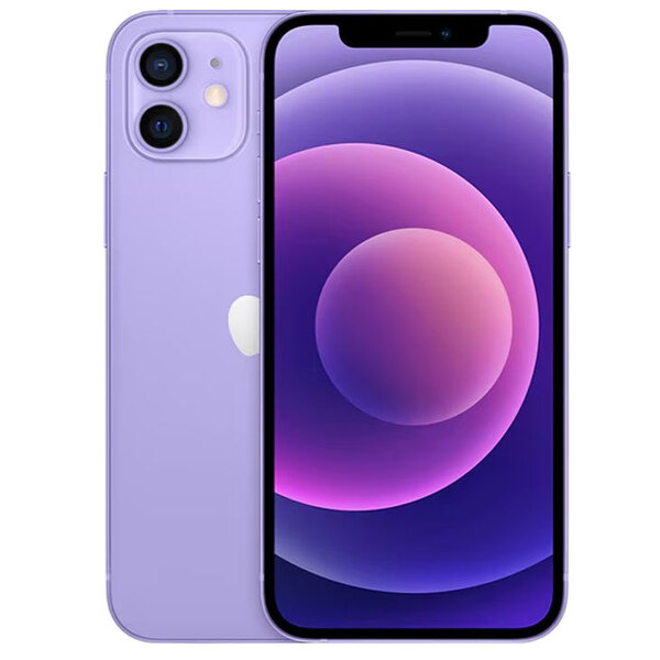 【SIMロック解除済】Apple iPhone12 MJNH3J/A A2402 au 本体 64GB Retina FaceID [A14 64GB 6.1インチ OS18.6 パープル]:良品sub_image2