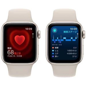 【中古】Apple Watch SE 第2世代(GPSモデル)40mm MNJP3J/A A2722 スターライトアルミニウムケース+スターライトスポーツバンド41mm:良品sub_image6