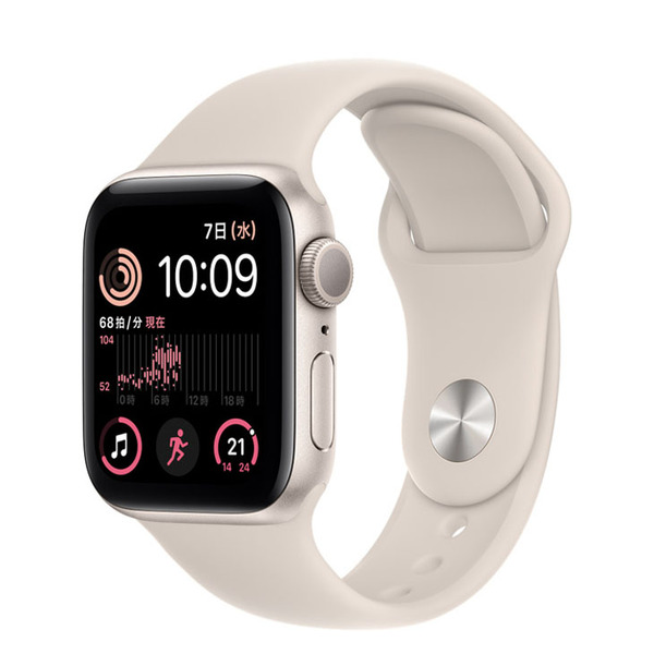 【極美品】Apple Watch SE 第2世代(GPSモデル)40mm MXEF3J/A　A2722 [スターライトアルミニウムケース スポーツバンド] アップルウォッチSE2 :ほぼ未使用sub_image2