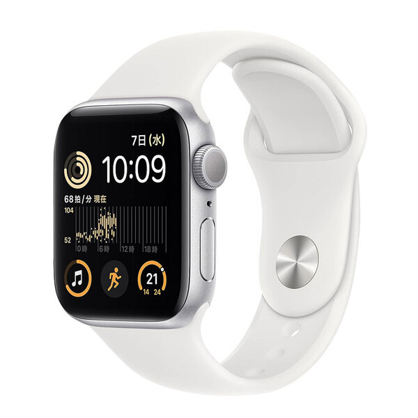 【中古パソコン 中古】Apple Watch SE 第2世代(GPSモデル)40mm MNJV3J/A　A2722 [シルバーアルミニウムケース ホワイトスポーツバンド] アップルウォッチSE2 :美品sub_image2