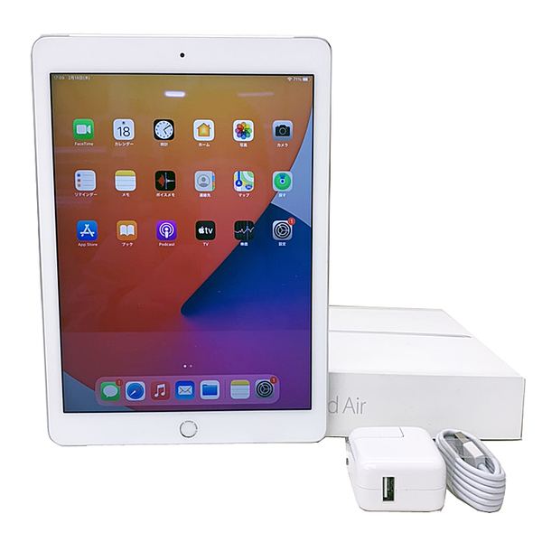 【中古iPad】Apple iPad Air2 MNV62J/A Retina  Wi-Fi 32GB 指紋認証 [ A8X 32GB(SSD) 9.7インチ iPadOS 14.6 シルバー ] :良品sub_image1