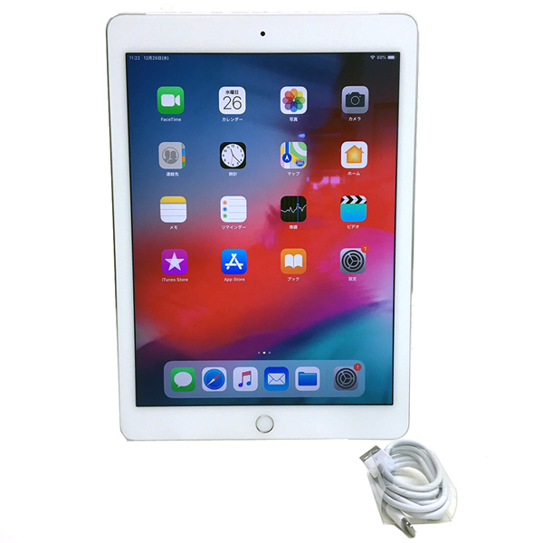 Apple iPad Air2 MNVQ2J/A Retina au Wi-Fi+Cellular 32GB 指紋認証 [ A8X 32GB(SSD) 9.7インチ iPadOS 13.5.1 シルバー ] :良品 中古sub_image1