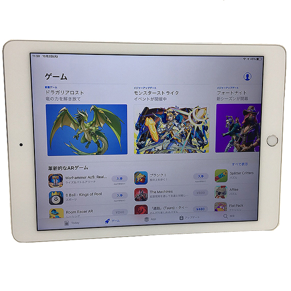 Apple iPad Air2 MNVQ2J/A Retina au Wi-Fi+Cellular 32GB 指紋認証 [ A8X 32GB(SSD) 9.7インチ iPadOS 13.5.1 シルバー ] :良品 中古sub_image4