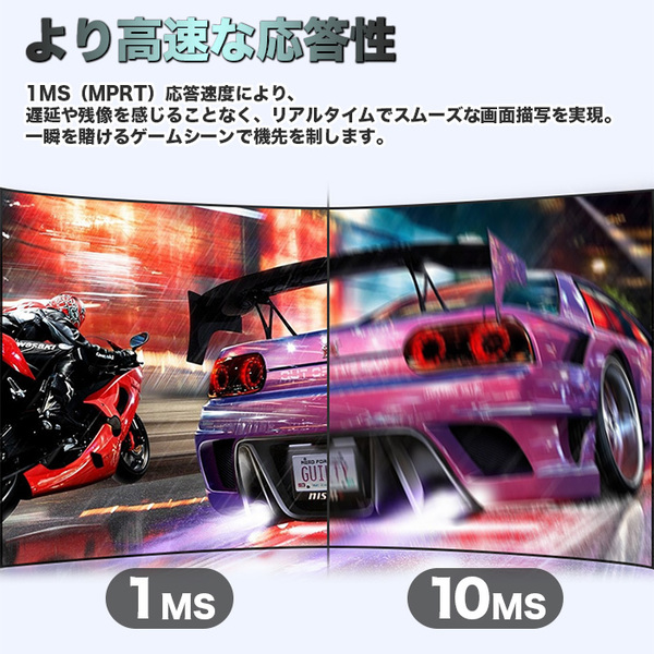 PASOUL ゲーミングモニター IPASON E342BW-J LED液晶 34インチ ウルトラワイド 曲面 ブラック UWQHD 3440×1440 21:9 165Hz 1ms VAパネル湾曲モニターsub_image3