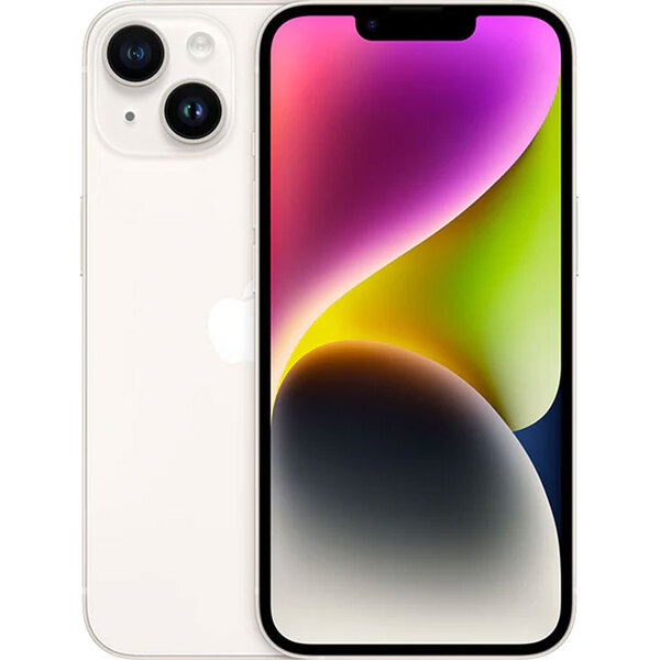 【中古iPhone】Apple iPhone14 MPUQ3J/A A2881 mineo SIMロックなし 本体 128GB SuperRetinaXDR FaceID [A15 6.1インチ iOS26 スターライト　]:美品sub_image2