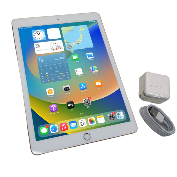 【今だけLightningキーボード】【中古 SIMフリー】Apple iPad 第6世代 MRM02J/A Wi-Fi+ Cellular 2018 32GB A1954[ A10 iPadOS 17.7.5 ゴールド]:訳ありsub_image5