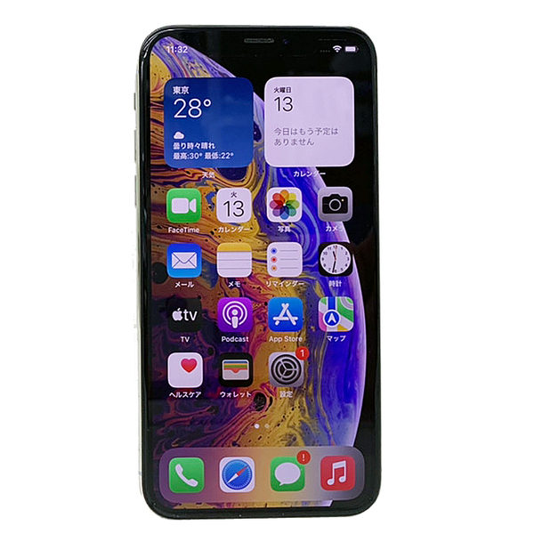 【今だけアニマルケーブルプロテクタ付】Apple iPhone XS 64GB MTAX2J/A A2098 au 本体 64GB SuperRetina 顔認証 ApplePay  [A12 ヘキサコア 64GB(SSD) 5.8インチ OS 15.6.1 シルバー ]:良品sub_image4