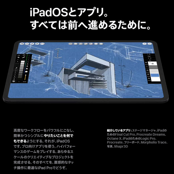 【今だけモバイルバッテリー付】Apple iPad Pro M4 MVXR3J/A A2836 Wi-Fi+cel 512GB 2024年モデル [Apple M4 9コア 13インチ 12MPカメラ iPadOS26 Silver] :良品sub_image5