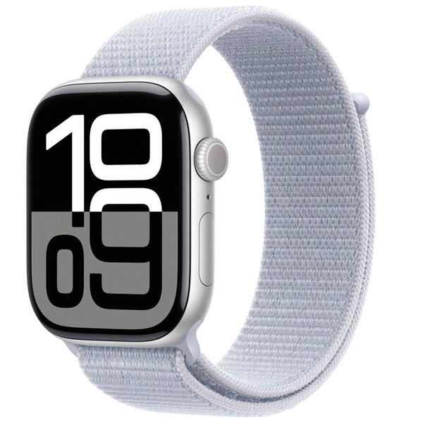 【中古】Apple Watch 10 (GPSモデル)46mm MWWN3J/A　A2999 [シルバーアルミニウムケース ブルークラウドスポーツループ 46mm] アップルウォッチ10:美品sub_image2