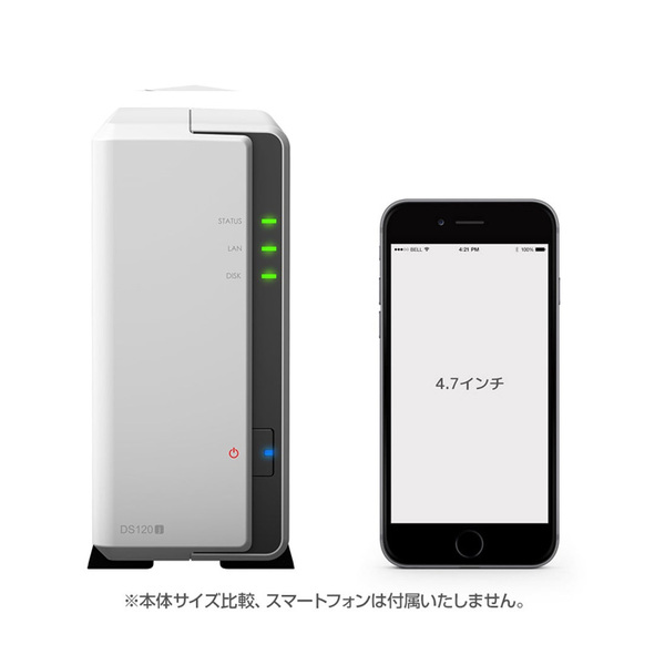 Synology DiskStation DS120j 初心者にも最適 1ベイNAS デュアルコア(Marvell Armada 3720 88F3720) メモリ512MB HDD1TB(1000GB×1)付属sub_image5